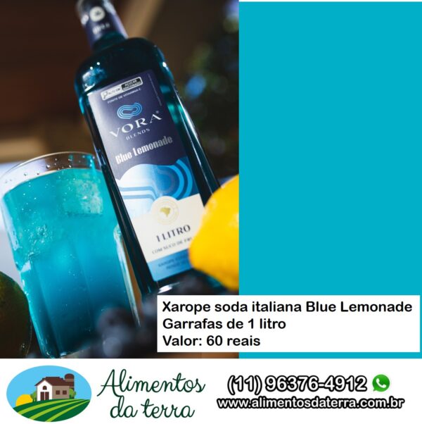 Xarope para Soda Italiana sabor Blue Lemonade